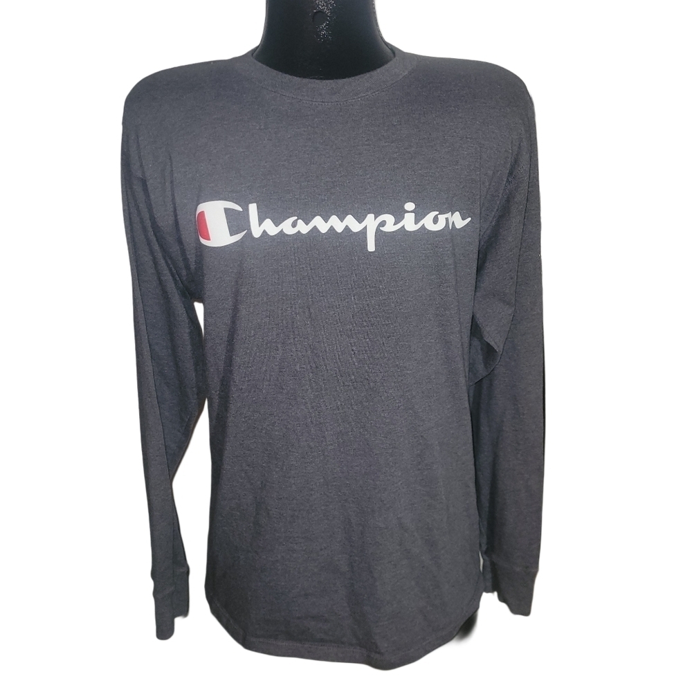 Champion Mens Grey Long Sleeve Top Size M